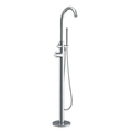 Whitehaus Freestanding 41" Sgl Lvr Tub Filler W/ Integrated Diverter Valve And H WHT7369S-C